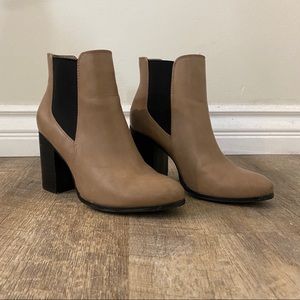 tan booties